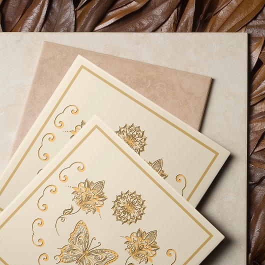 Butterfly Mandala Decoratieve Tegel Tegeltje