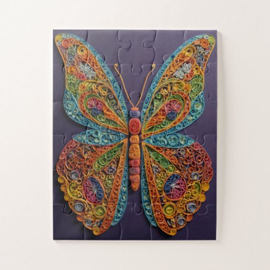 Butterfly Mandala Legpuzzel (Verticaal)