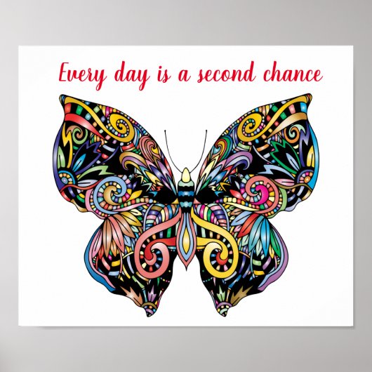 Butterfly Mandala Poster (Voorkant)