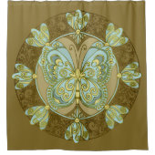 Butterfly Mandala - Shower Curtain Douchegordijn (Voorkant)