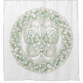 Butterfly Mandala - Shower Curtain Douchegordijn (Voorkant)