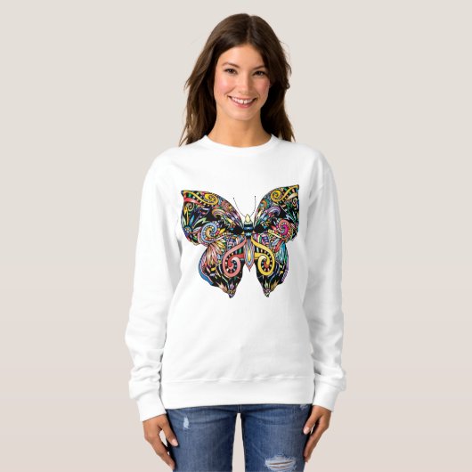 Butterfly Mandala Trui (Voorkant volledig)