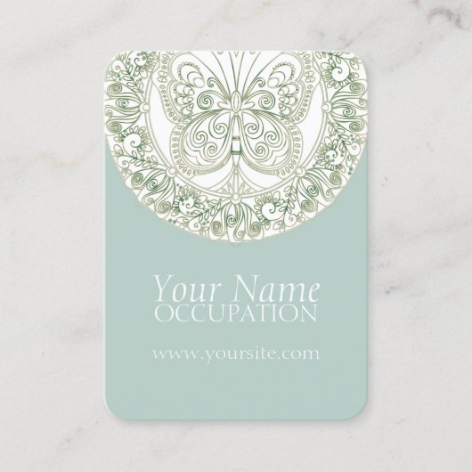 Butterfly Mandala - Visitekaartje (Voorkant)