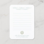 Butterfly Mandala - Visitekaartje (Achterkant)