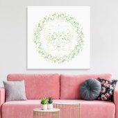 Butterfly Mandala - Wrapped Canvas (Insitu (Woonkamer))