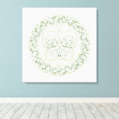 Butterfly Mandala - Wrapped Canvas (Insitu (Houten vloer))