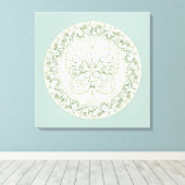 Butterfly Mandala - Wrapped Canvas Afdruk (Insitu (Houten vloer))