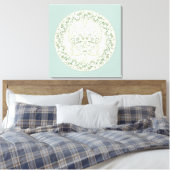 Butterfly Mandala - Wrapped Canvas Afdruk (Insitu (Slaapkamer))