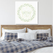 Butterfly Mandala - Wrapped Canvas Afdruk (Insitu (Slaapkamer))