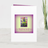 Butterfly Mannequin Dress Form kerstboom Feestdagen Kaart (Achterkant)