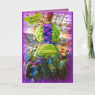 Butterfly Mannequin Dress Form kerstboom Feestdagen Kaart