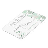 Butterfly Matcha Chrysanten Bewaar de Datum Magneet (Linkerzijde)