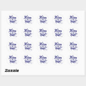 Butterfly/Matron of Honor Ronde Sticker (Vel)