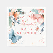 Butterfly Meadow Baby Shower Servet (Voorkant)