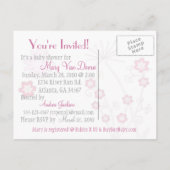 Butterfly Meadow Baby shower Uitnodigen Uitnodiging Briefkaart (Achterkant)