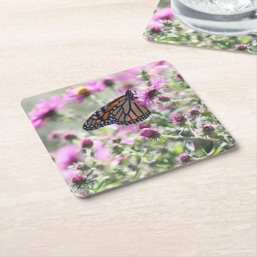 Butterfly Meadow Kartonnen Onderzetters (Schuin)