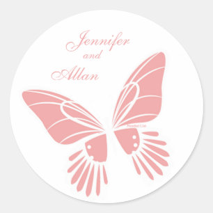 Butterfly Meadow-Stickers Ronde Sticker