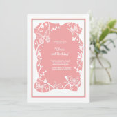 Butterfly Meadow Uitnodiging (Staand voorkant)