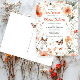 Butterfly Meadow Waterverf Vrijgezellenfeest CUSTO Briefkaart