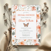 Butterfly Meadow Waterverf Vrijgezellenfeest CUSTO Kaart