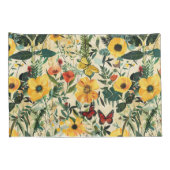 Butterfly Meadow Whimsical Floral Pillow Sham Kussensloop (Achterkant-Rechts)