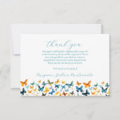 Butterfly Memorial Dank u kaart (Voorkant)