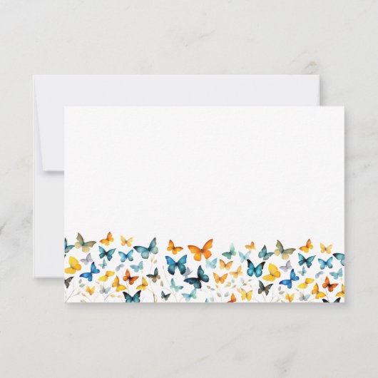 Butterfly Memorial Dank u kaart (Achterkant)