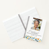 Butterfly Memorial Foto Keepsake Spiraal Notitiebo Notitieboek (Binnen)