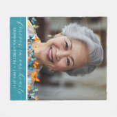 Butterfly Memorial Gepersonaliseerd fleece deken B (Voorkant (Horizontaal))