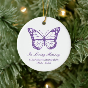 Butterfly Memorial Keramisch Ornament