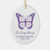 Butterfly Memorial Keramisch Ornament (Rechts)