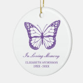 Butterfly Memorial Keramisch Ornament (Links)