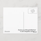 Butterfly Memorial Poem Briefkaart (Achterkant)