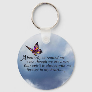 Butterfly Memorial Poem Sleutelhanger
