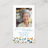 Butterfly Memorial Prayer Kaart Visitekaartje (Voorkant)