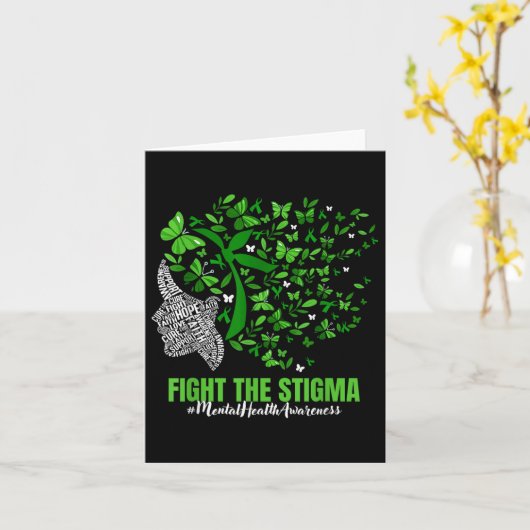 Butterfly Mental Health's bewustzijn vecht tegen d Kaart (Gele Bloem)