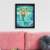 Butterfly Mermaid innerlijke vrede door Renee Lavo Canvas Afdruk (Insitu (Woonkamer))