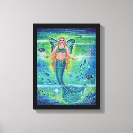 Butterfly Mermaid innerlijke vrede door Renee Lavo Canvas Afdruk (Voorkant)