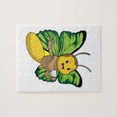 Butterfly met beker koffie legpuzzel (Horizontaal)