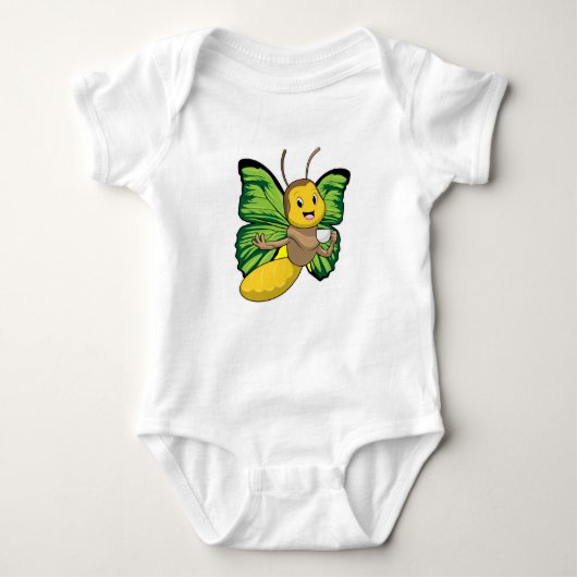 Butterfly met beker koffie romper (Voorkant)