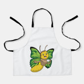 Butterfly met beker koffie schort (Voorkant)