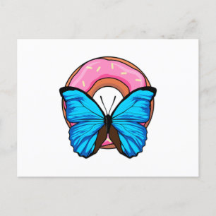 Butterfly met Donut Briefkaart