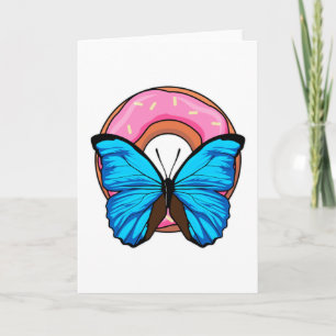 Butterfly met Donut Kaart