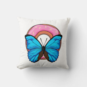 Butterfly met Donut Kussen