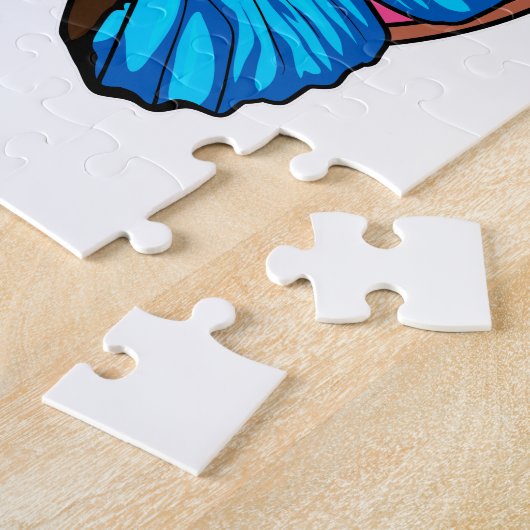 Butterfly met Donut Legpuzzel (Zijkant)