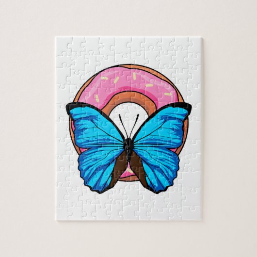 Butterfly met Donut Legpuzzel (Verticaal)