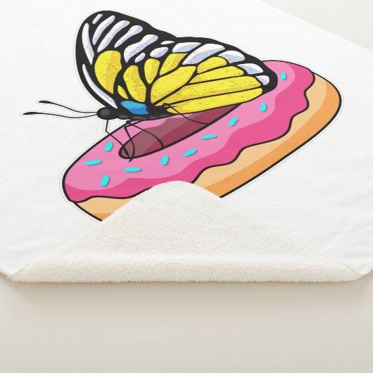 Butterfly met Donut Sherpa Deken (3/4)