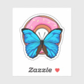 Butterfly met Donut Sticker (Vel)