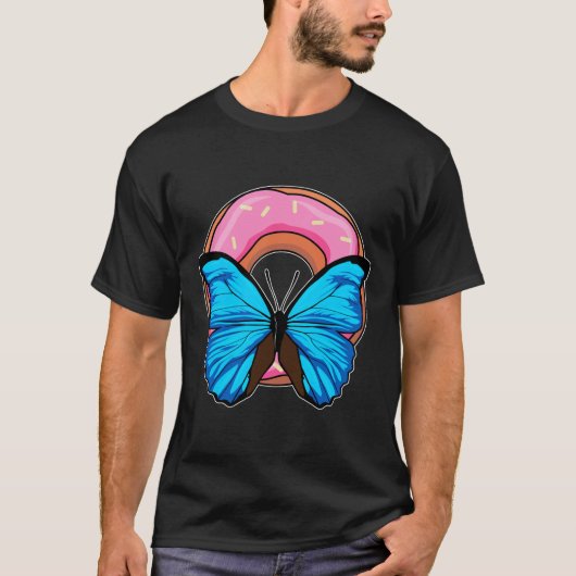 Butterfly met Donut T-shirt (Voorkant)