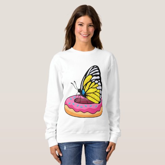 Butterfly met Donut Trui (Voorkant volledig)